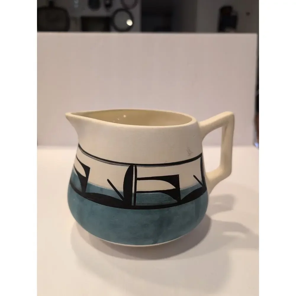Vintage Ute Mountain Colorado‎ Native American Tribal Pottery Pitcher Signed